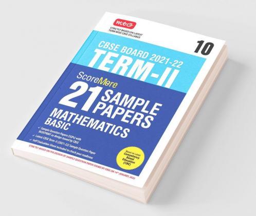 Class 10-Score More 21 Sample Papers CBSE Term 2- Mathematics Basic
