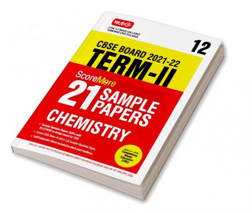 Class 12-Score More 21 Sample Papers CBSE Term 2- Chemistry