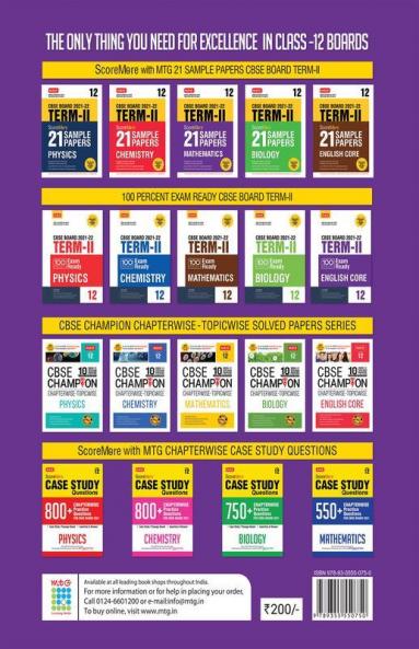 Class 12-Score More 21 Sample Papers CBSE Term 2- Mathematics