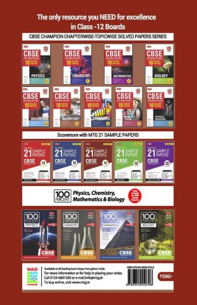 10 Years CBSE Champion Chapterwise-Topicwise Accountancy Class 12