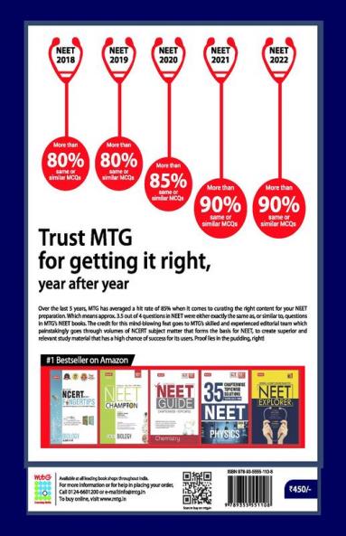 MTG 35 Years NEET Previous Year Solved Question Papers with NEET Chapterwise Topicwise Solutions - Physics For NEET Exam 2023