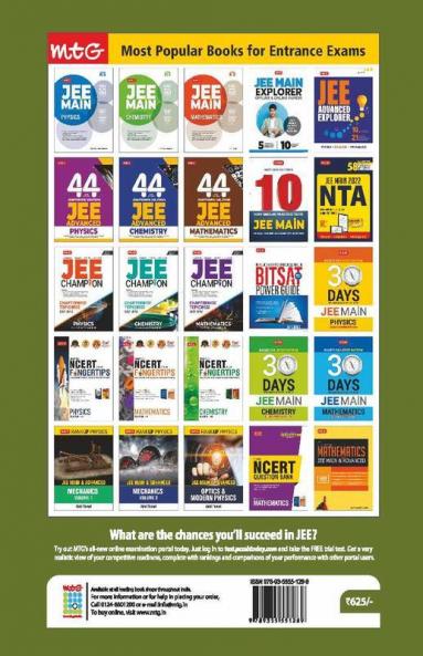 MTG 44 + 20 Years Chapterwise Solutions Physics for JEE (Advanced + Main) JEE Advanced Books 2022