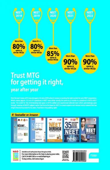 MTG NEET 10 Sample Papers & Mock Test Papers For 2023 Exam with Latest Pattern - Model Test Papers for NEET Physics Chemistry Biology (Botany & Zoology)