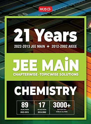 21 Years JEE Main Chapterwise Solution- Chemistry 2022