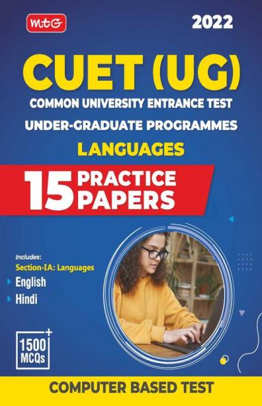 CUET UG Entrance Exam Books 2022 - CUET (UG) Common University Entrance Test-15 Practice Test Papers (CUET Sample Paper) - Based on Latest Exam Pattern Section-I Language (English & Hindi)