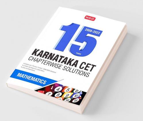 MTG 15 Years Karnataka CET Chapterwise Solutions Mathematics - Karnataka CET Engineering Entrance Exam Books 2023