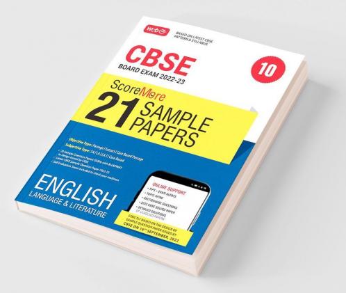 MTG CBSE ScoreMore 21 Sample Papers Class 10 English Language and Literature Book For 2023 Board Exam (Based on Latest CBSE Sample Paper Released on 16th Sep)