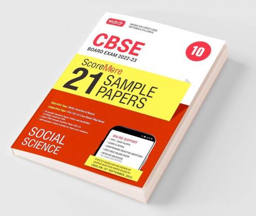 MTG CBSE ScoreMore 21 Sample Papers Class 10 Social Science Book For 2023 Board Exam (Based on Latest CBSE Sample Paper Released on 16th Sep)