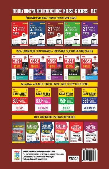 MTG CBSE ScoreMore 21 Sample Papers Class 12 Mathematics Book For 2023 Board Exam (Based on Latest CBSE Sample Paper Released on 16th Sep)