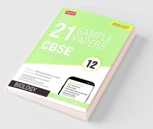 MTG CBSE ScoreMore 21 Sample Papers Class 12 Biology Book For 2023 Board Exam (Based on Latest CBSE Sample Paper Released on 16th Sep)