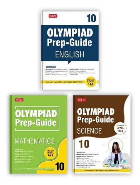 MTG Olympiad Prep-Guide Class 10 - Achievers Section with IMO-NSO-IEO Chapterwise Previous Year Question Paper For SOF 2023-24 Exam Set of 3 Books (Mathematics Science English)