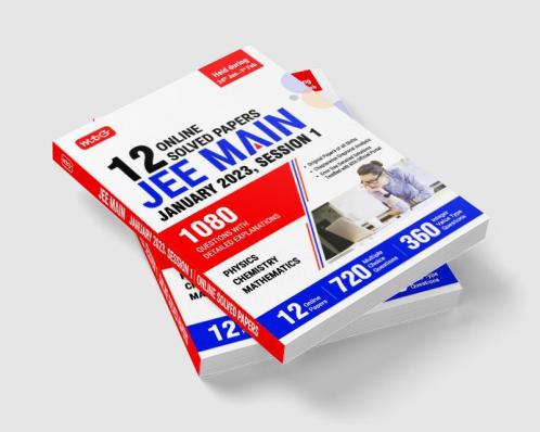 MTG 12 JEE Main Online 2023 (Session-1) Solved Papers with Chapterwise Graphical Analysis | PYQs for Physics Chemistry & Mathematics | JEE Main PYQs