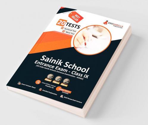 Sainik School Entrance Exam Class IX Book 2023 - 10 Mock Tests and 10 Sectional Tests (1800 Solved Objective Questions) with Free Access to Online Tests