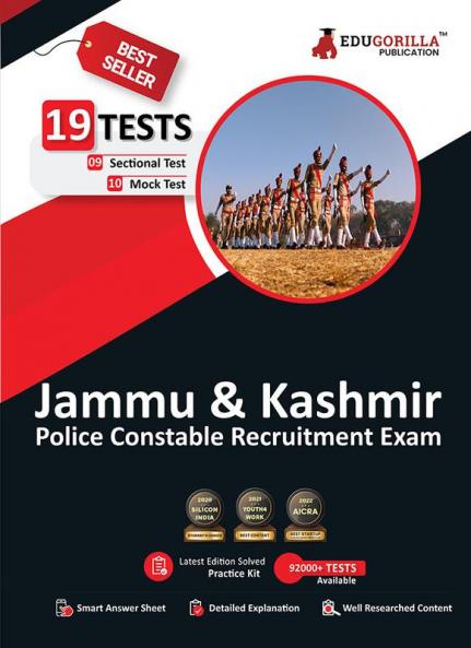 Jammu and Kashmir Police Constable Recruitment Exam (English Edition) 2023 - 10 Mock Tests and 9 Sectional Tests (1300 Solved Questions) with Free Access To Online Tests