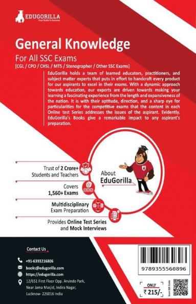 General Awareness For SSC Book 2024 (English Edition) - 25 Solved Topic-wise Tests For SSC CGL CPO CHSL MTS Stenographer and Other SSC Exams