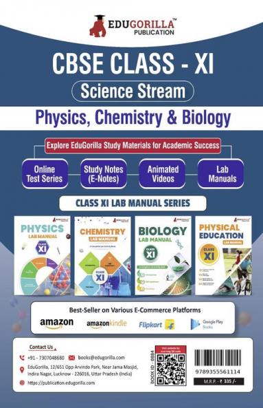 EduGorilla CBSE Board Class XI (Science-PCB) Exam 2024 | Solved 84 Topic Tests For Physics Chemistry and Biology with Free Access to Online Tests