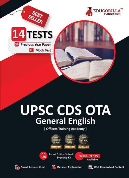 UPSC CDS OTA General English Book 2023 (English Edition) - 10 Mock Tests and 4 Previous Year Papers (1600 Solved Questions) with Free Access to Online Tests