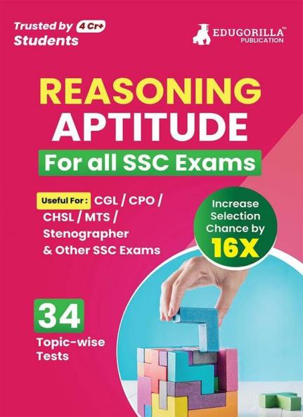 Reasoning Ability/Aptitude For SSC Book 2024 (English Edition) - 34 Solved Topic-wise Tests For SSC CGL CPO CHSL MTS Stenographer and Other SSC Exams with Free Access to Online Tests
