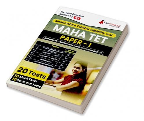 MAHATET Paper I 2024 : Maharashtra Teacher Eligibility Test (English Edition) - 10 Mock Tests and 10 Sectional Tests (1800 Solved Questions) with Free Access to Online Tests