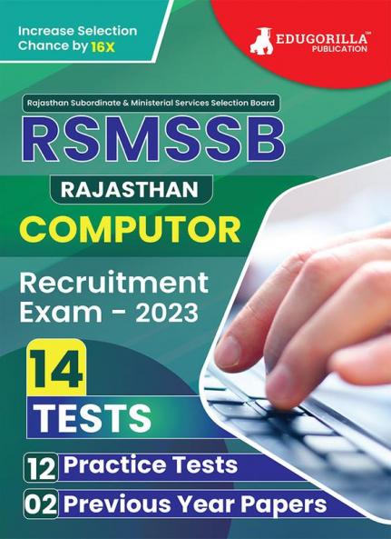 RSMSSB Rajasthan Computor Book 2023 (English Edition) - 12 Practice Tests and 2 Previous Year Papers (1400 Solved Questions) with Free Access to Online Tests