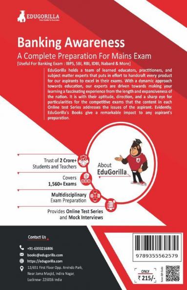 Banking Awareness For Mains Book 2023 (English Edition) - 31 Solved Topic-wise Tests SBI/IBPS/RBI/Clerk/PO and Other Competitive Exams with Free Access to Online Tests