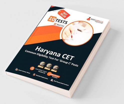 Haryana CET Group C Book 2023 (English Edition) - 10 Full Length Mock Tests (1000 Solved Questions) Including Haryana General Knowledge Subject with Free Access to Online Tests