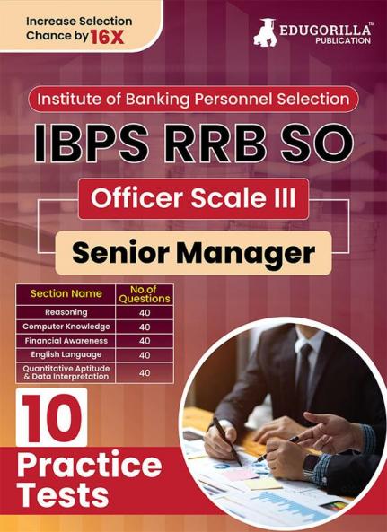 IBPS RRB SO Officer Scale- III (Senior Manager) Exam 2024 (English Edition) - 10 Full Length Practice Mock Tests (2000+ MCQs) with Free Access to Online Tests