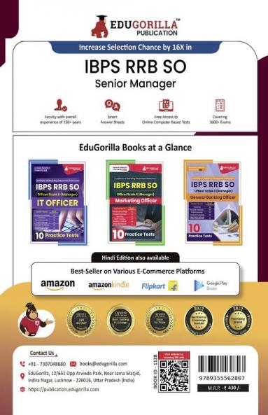 IBPS RRB SO Officer Scale- III (Senior Manager) Exam 2024 (English Edition) - 10 Full Length Practice Mock Tests (2000+ MCQs) with Free Access to Online Tests