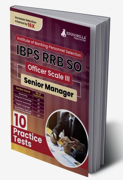 IBPS RRB SO Officer Scale- III (Senior Manager) Exam 2024 (English Edition) - 10 Full Length Practice Mock Tests (2000+ MCQs) with Free Access to Online Tests