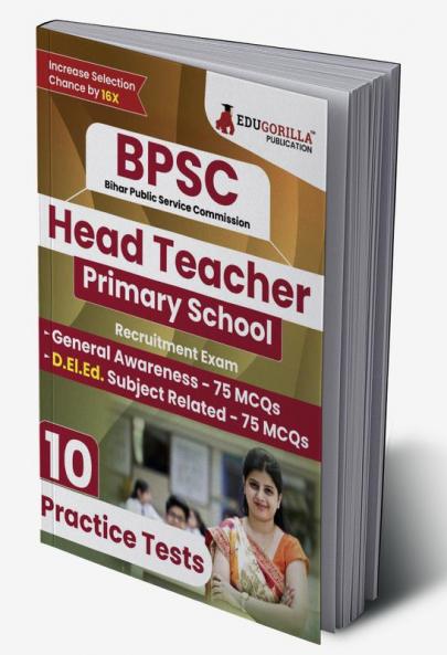 BPSC Bihar Primary School Head Teacher Recruitment (D.El.Ed) 2024 | 10 Full Length Mock Tests (1500 MCQs) for Preparation | Including Access to Online Test Series