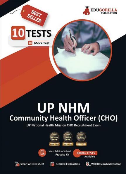 EduGorilla UP NHM CHO : Community Health Officer Book 2023 (English Edition) - 10 Full Length Mock Tests (1000 Solved Questions) with Free Access to Online Tests