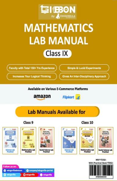 Mathematics Lab Manual Class IX | According to the latest CBSE syllabus and other State Boards following the CBSE curriculum