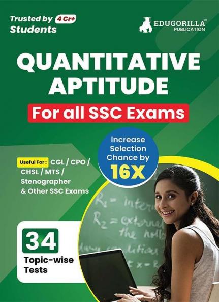 Quantitative Aptitude For SSC Book 2024 (English Edition) - 27 Solved Topic-wise Tests For SSC CGL CPO CHSL MTS Stenographer with Free Access to Online Tests