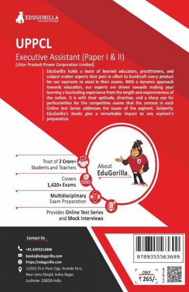 UPPCL Executive Assistant (Paper I and II) Book 2023 (English Edition) - 12 Full Length Mock Tests (1300 Solved Questions) with Free Access to Online Tests