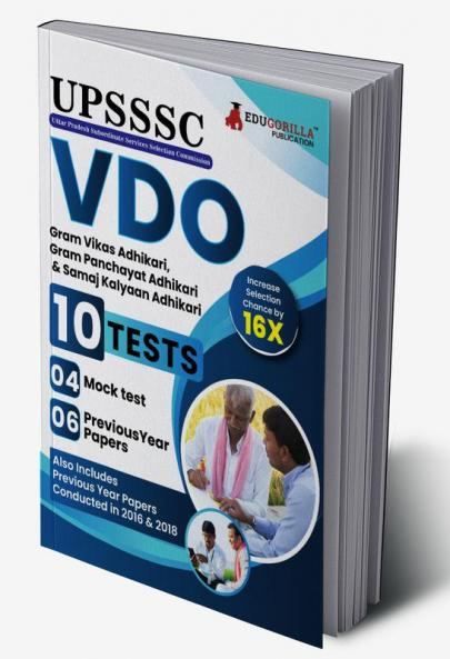 UPSSSC VDO Exam 2023 : Panchayat Officer (English Edition) - 4 Mock Tests and 6 Previous Year Paper (Solved MCQ Questions) with Free Access to Online Tests