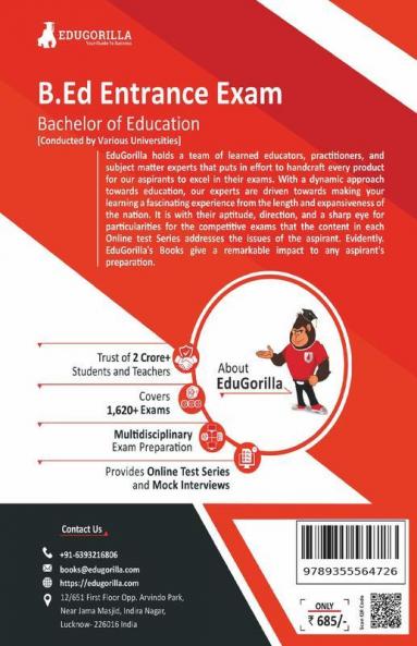 B.Ed Entrance Exam 2024 (English Edition) - 93 Topic-wise Practice Tests Useful for UP B.Ed JEE Bihar B.Ed CET DU B.Ed BHU B.Ed with Free Access to Online Tests