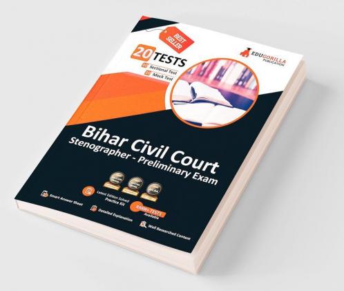 Bihar Civil Court Stenographer Prelims Exam 2023 (English Edition) - 10 Full Length Mock Tests and 10 Sectional Tests (1000 Solved Questions) with Free Access to Online Tests