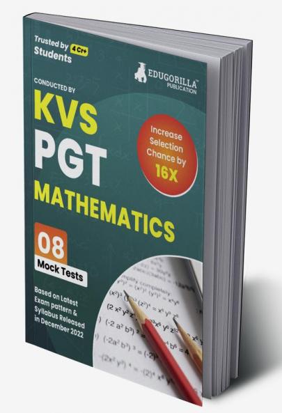 KVS PGT Mathematics Exam Prep Book 2023 (Subject Specific) : Post Graduate Teacher (English Edition) - 8 Mock Tests (Solved) with Free Access to Online Tests