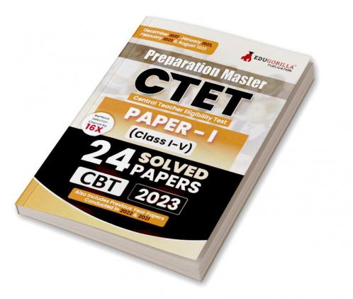 Preparation Master CTET Paper 1 Book 2023 : Primary Teachers Class 1-5 (English Edition) - 24 Solved Papers (Previous Year Papers) with Free Access to Online Tests