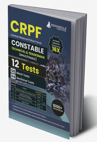 CRPF Constable Technical and Tradesman Exam 2023 (English Edition) - 8 Full Length Mock Tests and 4 Sectional Tests with Free Access to Online Tests