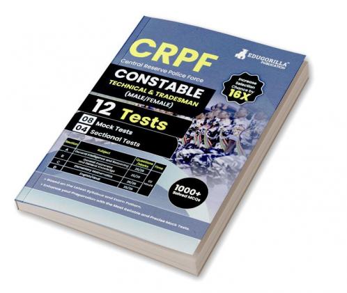 CRPF Constable Technical and Tradesman Exam 2023 (English Edition) - 8 Full Length Mock Tests and 4 Sectional Tests with Free Access to Online Tests