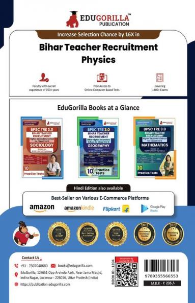 Bihar Higher Secondary School Teacher Physics Book 2024 (English Edition) | BPSC TRE 3.0 - For Class 11-12 | 10 Practice Mock Tests with Free Access to Online Tests