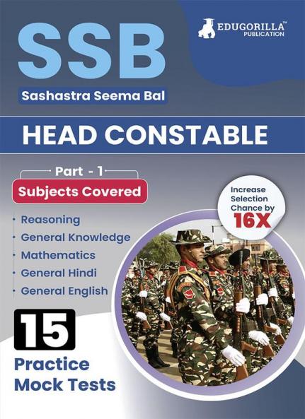 SSB Head Constable Book 2023 (English Edition) - 15 Full Length Mock Tests with Free Access to Online Tests