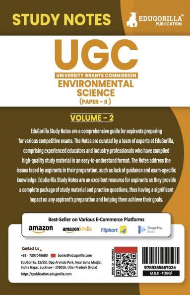 UGC NET Paper II Environmental Science (Vol 2) Topic-wise Notes (English Edition) | A Complete Preparation Study Notes with Solved MCQs