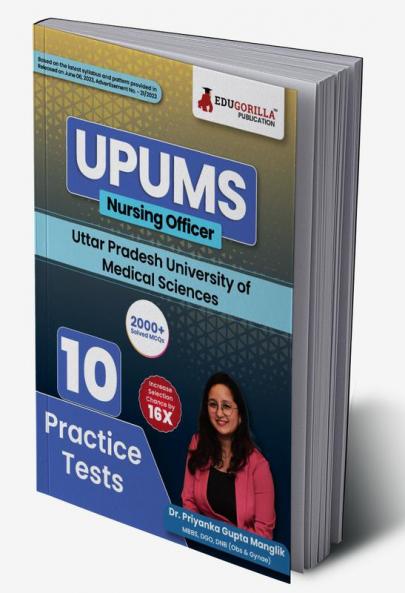 UPUMS Nursing Officer Exam Book 2024 (English Edition) | Uttar Pradesh University of Medical Sciences - 10 Full Length Mock Tests with Free Access to Online Tests
