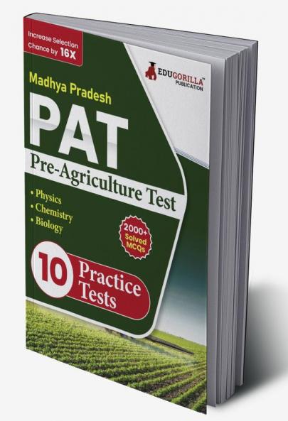 MP PAT : Pre Agriculture Test PCB Book (English Edition) 2023 | Physics Chemistry and Biology | 10 Full Practice Tests with Free Access To Online Tests