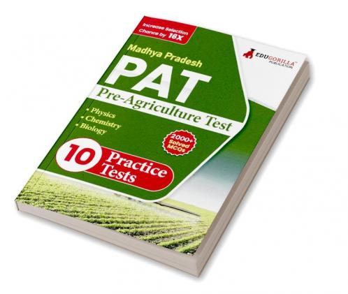 MP PAT : Pre Agriculture Test PCB Book (English Edition) 2023 | Physics Chemistry and Biology | 10 Full Practice Tests with Free Access To Online Tests