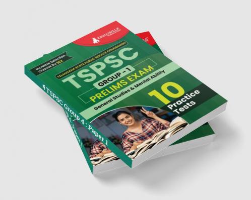 TSPSC Group 1 : Prelims Exam 2024 - General Studies and Mental Ability | Telangana State Public Service Commission | 10 Full Practice Tests with Free Access To Online Tests