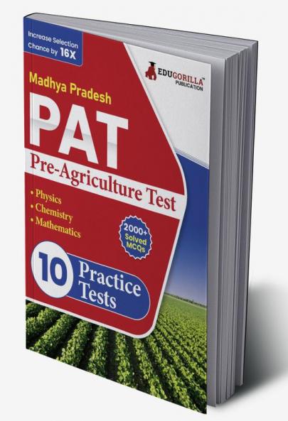 MP PAT : Pre Agriculture Test PCM Book (English Edition) 2023 | Physics Chemistry and Mathematics | 10 Full Practice Tests with Free Access To Online Tests