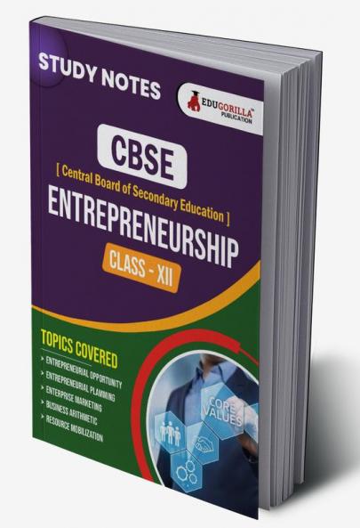 CBSE (Central Board of Secondary Education) Class XII Commerce - Entrepreneurship Topic-wise Notes | A Complete Preparation Study Notes with Solved MCQs